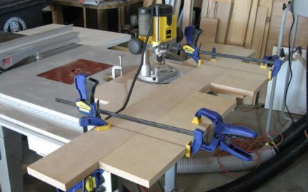 Router table and new clamps